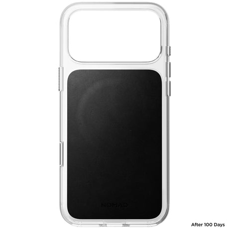 Nomad iPhone 17 Pro Max/iPhone 18 Pro Max Kuori kirkas nahkakuori Musta