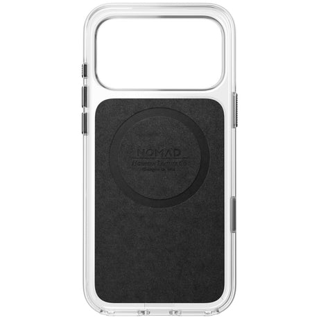 Nomad iPhone 17 Pro Max/iPhone 18 Pro Max Kuori kirkas nahkakuori Musta