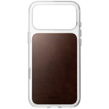 Nomad iPhone 17 Pro Max/iPhone 18 Pro Max Kuori kirkas nahkakuori Rustic Brown