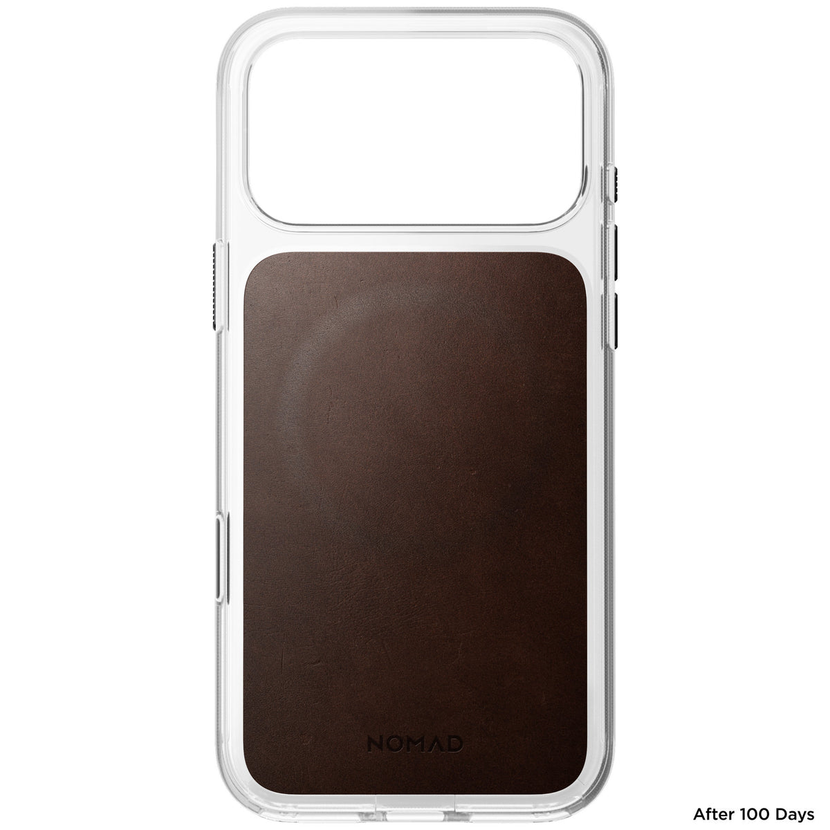 Nomad iPhone 17 Pro Max/iPhone 18 Pro Max Kuori kirkas nahkakuori Rustic Brown