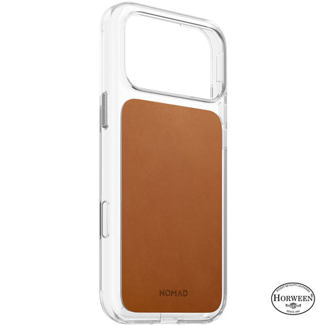 Nomad iPhone 17 Pro Max/iPhone 18 Pro Max Kuori kirkas nahkakotelo Saddle