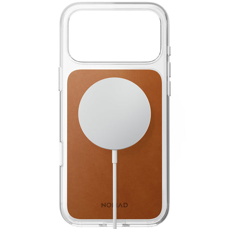 Nomad iPhone 17 Pro Max/iPhone 18 Pro Max Kuori kirkas nahkakotelo Saddle