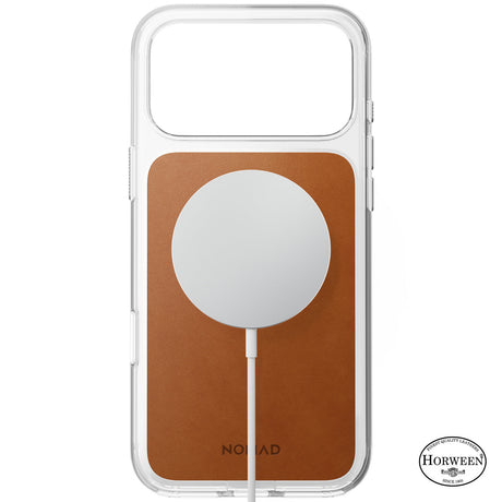 Nomad iPhone 17 Pro Max/iPhone 18 Pro Max Kuori kirkas nahkakotelo Saddle