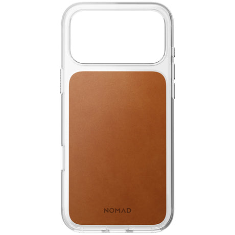 Nomad iPhone 17 Pro Max/iPhone 18 Pro Max Kuori kirkas nahkakotelo Saddle