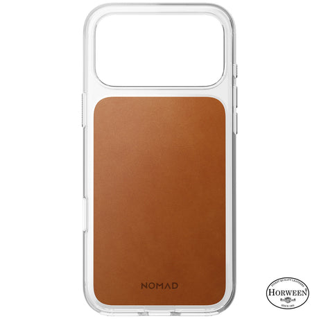 Nomad iPhone 17 Pro Max/iPhone 18 Pro Max Kuori kirkas nahkakotelo Saddle