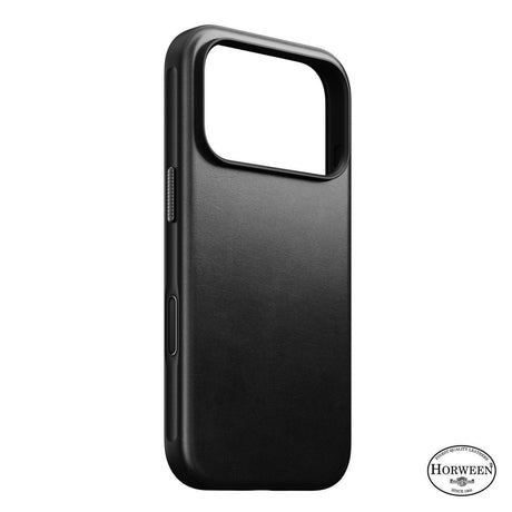 Nomad iPhone 17 Pro/iPhone 18 Pro Kuori Modern Leather Case Horween Musta