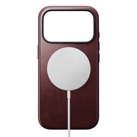 Nomad iPhone 17 Pro/iPhone 18 Pro Kuori Modern Leather Case Horween Burgundy