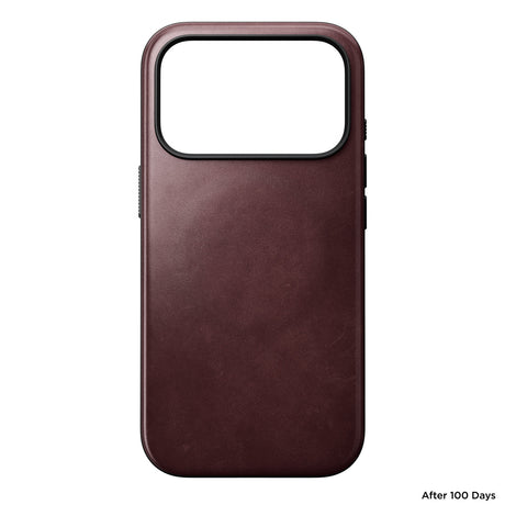 Nomad iPhone 17 Pro/iPhone 18 Pro Kuori Modern Leather Case Horween Burgundy