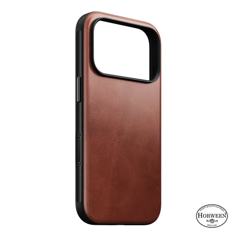 Nomad iPhone 17 Pro/iPhone 18 Pro Kuori Modern-nahkakotelo Horween Olde Dublin