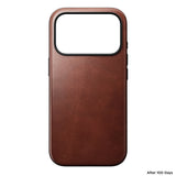 Nomad iPhone 17 Pro/iPhone 18 Pro Kuori Modern-nahkakotelo Horween Olde Dublin