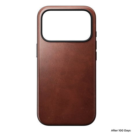 Nomad iPhone 17 Pro/iPhone 18 Pro Kuori Modern-nahkakotelo Horween Olde Dublin