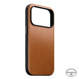 Nomad iPhone 17 Pro/iPhone 18 Pro Kuori Modern Leather Case Horween Saddle