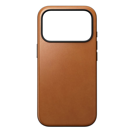 Nomad iPhone 17 Pro/iPhone 18 Pro Kuori Modern Leather Case Horween Saddle