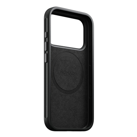 Nomad iPhone 17 Pro/iPhone 18 Pro Kuori Modern Leather Case Musta