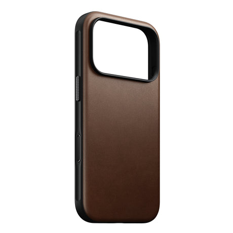 Nomad iPhone 17 Pro/iPhone 18 Pro Kuori Modern Leather Case Ruskea