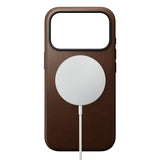 Nomad iPhone 17 Pro/iPhone 18 Pro Kuori Modern Leather Case Ruskea
