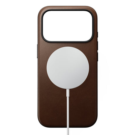 Nomad iPhone 17 Pro/iPhone 18 Pro Kuori Modern Leather Case Ruskea