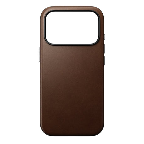 Nomad iPhone 17 Pro/iPhone 18 Pro Kuori Modern Leather Case Ruskea