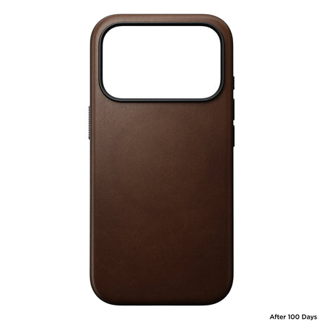 Nomad iPhone 17 Pro/iPhone 18 Pro Kuori Modern Leather Case Ruskea