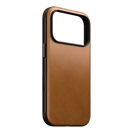 Nomad iPhone 17 Pro/iPhone 18 Pro Kuori Modern Leather Case English Tan