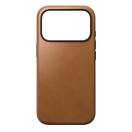 Nomad iPhone 17 Pro/iPhone 18 Pro Kuori Modern Leather Case English Tan