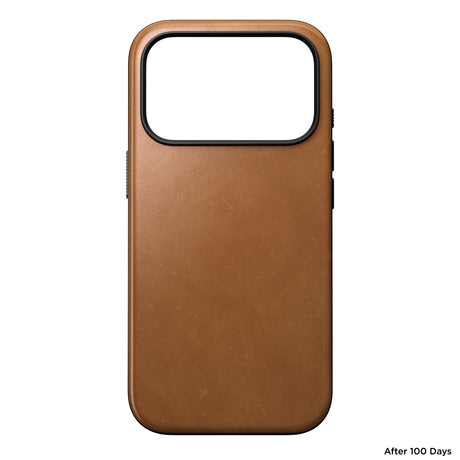 Nomad iPhone 17 Pro/iPhone 18 Pro Kuori Modern Leather Case English Tan
