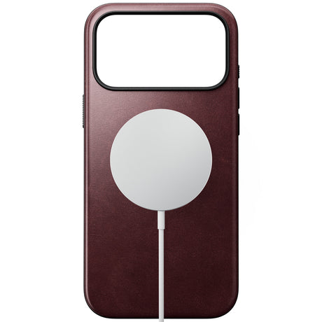 Nomad iPhone 17 Pro Max/iPhone 18 Pro Max Kuori Modern Leather Case Horween Burgundy