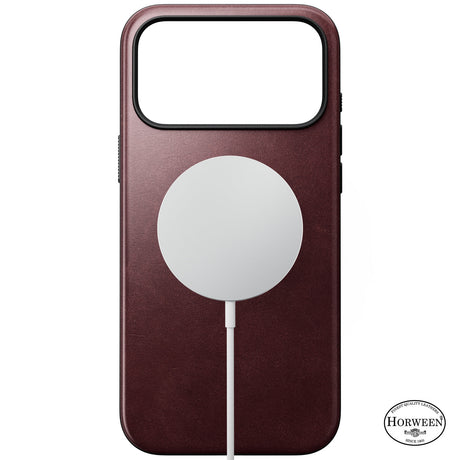 Nomad iPhone 17 Pro Max/iPhone 18 Pro Max Kuori Modern Leather Case Horween Burgundy