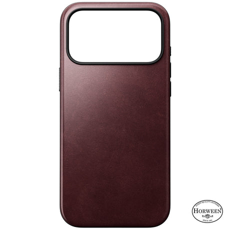 Nomad iPhone 17 Pro Max/iPhone 18 Pro Max Kuori Modern Leather Case Horween Burgundy