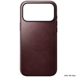 Nomad iPhone 17 Pro Max/iPhone 18 Pro Max Kuori Modern Leather Case Horween Burgundy
