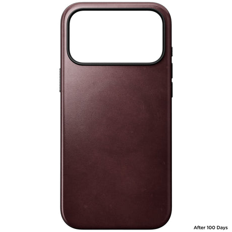 Nomad iPhone 17 Pro Max/iPhone 18 Pro Max Kuori Modern Leather Case Horween Burgundy