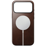 Nomad iPhone 17 Pro Max/iPhone 18 Pro Max Kuori Modern-nahkakotelo Horween Rustic Brown