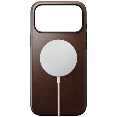 Nomad iPhone 17 Pro Max/iPhone 18 Pro Max Kuori Modern-nahkakotelo Horween Rustic Brown