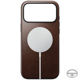 Nomad iPhone 17 Pro Max/iPhone 18 Pro Max Kuori Modern-nahkakotelo Horween Rustic Brown