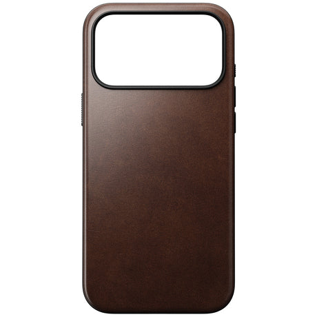 Nomad iPhone 17 Pro Max/iPhone 18 Pro Max Kuori Modern-nahkakotelo Horween Rustic Brown