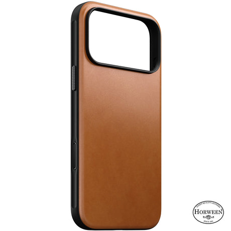 Nomad iPhone 17 Pro Max/iPhone 18 Pro Max Kuori Modern Leather Case Horween Saddle