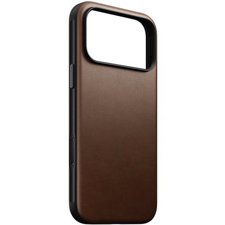 Nomad iPhone 17 Pro Max/iPhone 18 Pro Max Kuori Modern Leather Case Ruskea
