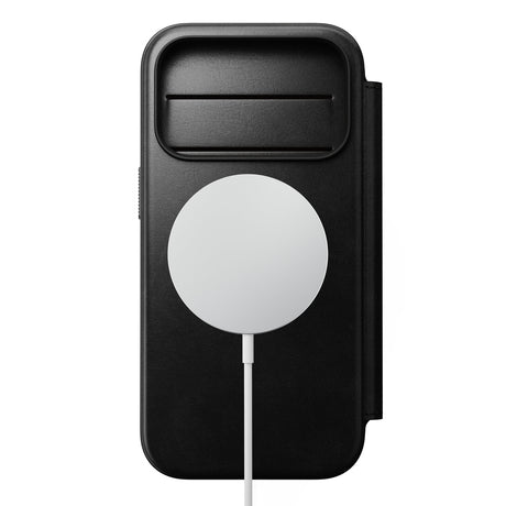 Nomad iPhone 17 Pro/iPhone 18 Pro Kotelo Modern Leather Folio Horween Musta