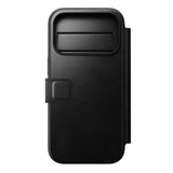 Nomad iPhone 17 Pro/iPhone 18 Pro Kotelo Modern Leather Folio Horween Musta