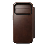 Nomad iPhone 17 Pro/iPhone 18 Pro Kotelo Modern Leather Folio Horween Rustic Brown