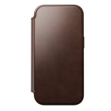Nomad iPhone 17 Pro/iPhone 18 Pro Kotelo Modern Leather Folio Horween Rustic Brown