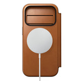 Nomad iPhone 17 Pro/iPhone 18 Pro Kotelo Modern Leather Folio Horween Saddle