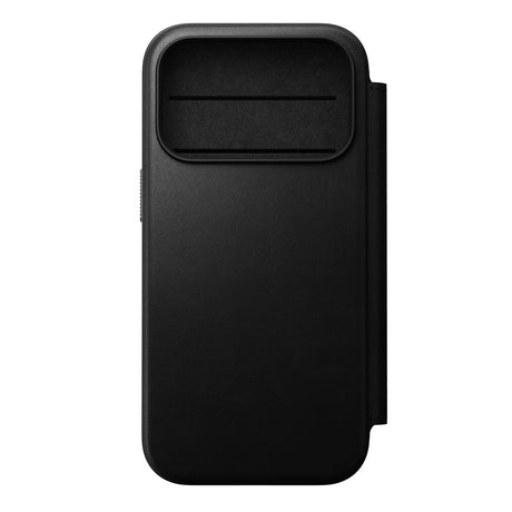Nomad iPhone 17 Pro/iPhone 18 Pro Kotelo Modern Leather Folio Musta