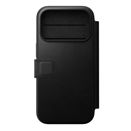 Nomad iPhone 17 Pro/iPhone 18 Pro Kotelo Modern Leather Folio Musta