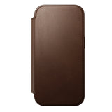 Nomad iPhone 17 Pro/iPhone 18 Pro Kotelo Modern Leather Folio Ruskea