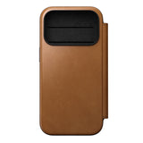 Nomad iPhone 17 Pro/iPhone 18 Pro Kotelo Modern Leather Folio English Tan