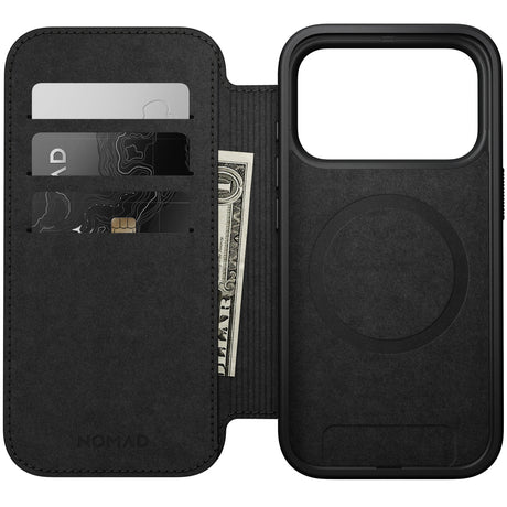 Nomad iPhone 17 Pro/iPhone 18 Pro Kotelo Modern Leather Folio English Tan
