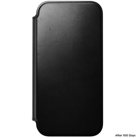 Nomad iPhone 17 Pro Max/iPhone 18 Pro Max Kotelo Modern Leather Folio Horween Musta