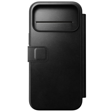 Nomad iPhone 17 Pro Max/iPhone 18 Pro Max Kotelo Modern Leather Folio Horween Musta