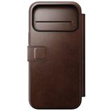 Nomad iPhone 17 Pro Max/iPhone 18 Pro Max Kotelo Modern Leather Folio Horween Rustic Brown